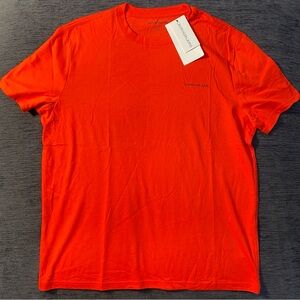 Calvin Klein Jeans Bright Red Short Sleeve Tee Men’s Size Large.